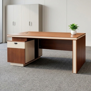 Bureau d'ordinateur moderne pour secrétaire, table de travail de luxe pour PDG, poste de direction, mobilier de direction, personnalisation en usine - Product Image 1