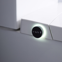WC intelligent haut de gamme à capteur de pied, chasse d'eau automatique, deux pièces, avec télécommande