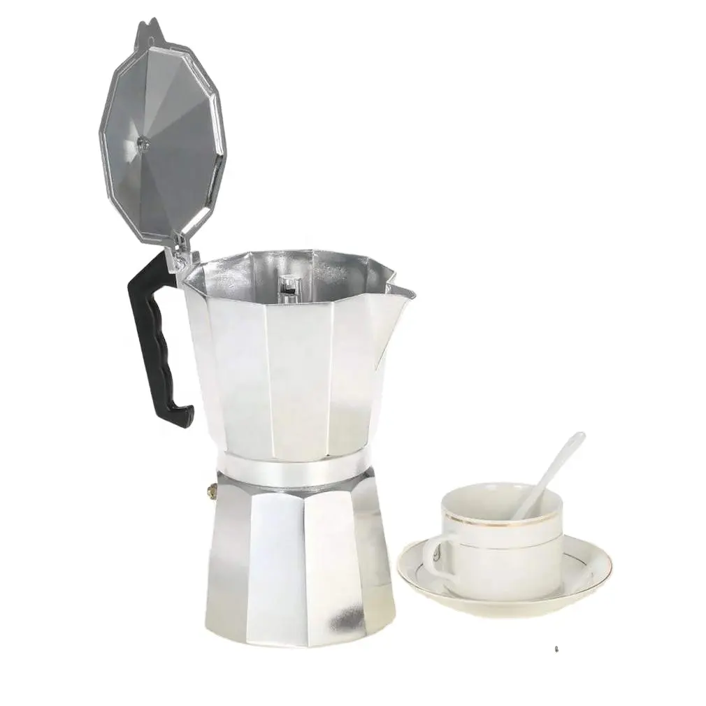 Pot Electric Fashion Stove 50ml 1 Cup Aluminum Coffee Pot 50Ml 1Cup Coffee Maker Espresso Percolator Stovetop Mocha