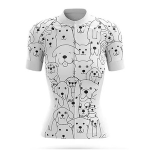 Maillot de cyclisme Zede léger, respirant, à séchage rapide, avec col montant et motif mignon pour animaux de compagnie, coupe-vent, idéal pour le cyclisme sur route et VTT - Product Image 3