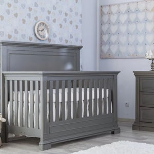 Cuna convertible moderna 4 en 1 de madera maciza, altura ajustable, ecológica, para bebés, niños, uso en hospitales y escuelas, de lujo - Product Image 2