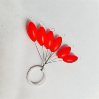 Flotteurs de pêche ovales en mousse EPS de couleur rouge pour la pêche en mer