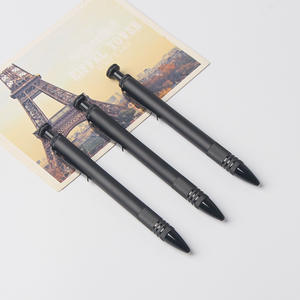 Bolígrafo Personalizable de Metal Negro para Negocios, Ancho de Escritura de 1.0 mm, Regalo Corporativo con Logotipo Personalizado - Product Image 4