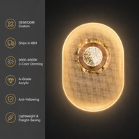 Applique Murale LED en Aluminium de Luxe Nordique, Luminaire Mural Moderne Minimaliste pour Chambre et Couloir, Haute Réalité des Couleurs (CRI), Intensité Variable