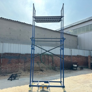 Échafaudage mobile en acier isolé électrique, nouvelle plateforme, échelle de sécurité, <span class=keywords><strong>poulie</strong></span> à chaîne, capacité de charge de 500 kg, protection IP65 pour - Product Image 4