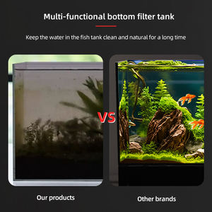 <span class=keywords><strong>Aquarium</strong></span> Relaxlines de Bureau 140-160L en Verre Cristal Blanc Ouvert pour Aménagement Paysager, Élevage et Observation avec Système de Filtration - Product Image 4