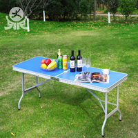 Table pliante portable ultra-légère en métal Design moderne Simple Compact Camping en plein air voyage randonnée loisirs marché Table de décrochage