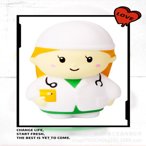 Cartoon Nurse Figure PU <b>Foam</b> Sculpture Tabletop Decoration Artistic <b>Craft</b> 1PC - Product Image 3
