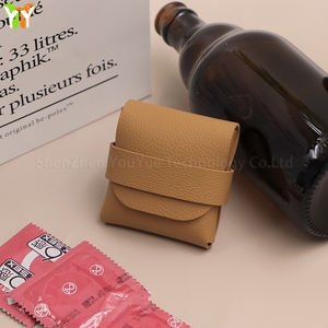 Schneller Versand PU-Kondom-Aufbewahrungsbox Reise-Privatsphäre Mini Dünnes Kondom-Taschenetui Einfach zu Tragen Wasserdichtes Premium-Leder-Etui - Product Image 5
