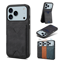 Étui portefeuille vintage en cuir PU Denior ODM avec béquille et protection antichoc personnalisable compatible avec les séries Apple 18/17/16