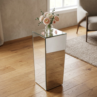 Support de plantes en bois miroir moderne, en forme de cube, pour salon et hôtel