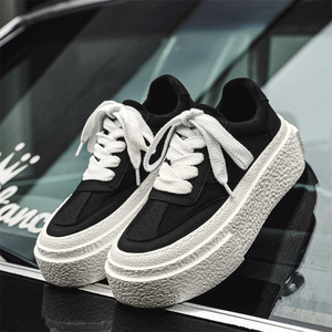 Baskets d'été 2026 pour hommes, style pieds nus, avec semelles en toile plus épaisses et plus respirantes et matériau souple pour rehausser la silhouette - Product Image 4
