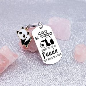 Factory Direct Kawaii Panda Keychain for Kids Teens Girls Panda Lovers Jewelry Gifts Animal Keyring Custom Branding OEM ODM - Product Image 4