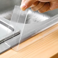 Bande adhésive transparente imperméable pour évier de cuisine bande de papier adhésif de coin de mur de couture