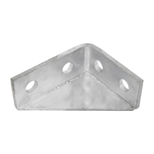 Hot Selling Easy Fixing Hot Dip Galvanized Four Holes Welded Triangular Angle <b>Bracket</b> for Solar Mounting System - Product Image 2