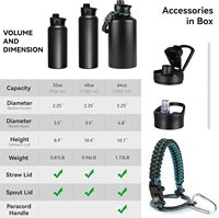 Bouteille d'eau isotherme portable en acier inoxydable à double paroi, personnalisable avec logo, haute qualité, écologique, 6-12h