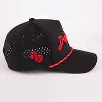 Gorra de Béisbol de 5 Paneles sin Estructura de Alta Calidad al por Mayor con Bordado, Cierre Ajustable, para Golf, Correr al Aire Libre, Pesca, con Agujeros Cortados con Láser