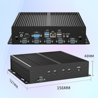 Mini PC Industrial G26 6 Com 8 USB Sin Ventilador I3 2330M 2117U J1900 J6412 I7-1165G7 RS232 Ubuntu ITX Barebone Linux Embedded IPC