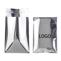 Enveloppes d'expédition personnalisées avec logo et nom, imperméables, en aluminium, sacs en polyéthylène, pochettes autocollantes, argentées, métalliques, isolées