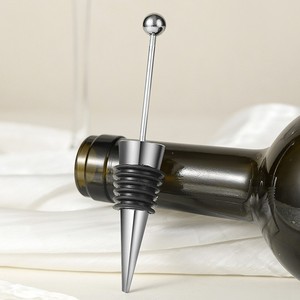 Wine <b>Stoppers</b> Stainless Steel Aluminum Alloy TPR Sealing Bottle <b>Stopper</b> For Wine Preservation Party Gift Simple Style - Product Image 3