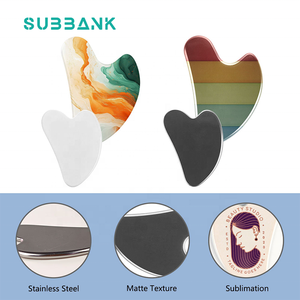 Subbank Sublimation Outils Gua Sha en forme de coeur vierges personnalisés Options de finition multiples Beauté un cadeau attentionné pour nourrir la peau - Product Image 3
