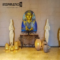 Usine de sculpture en pierre moulée Personnaliser le design Égypte ancienne Statue de figurine égyptienne grandeur nature