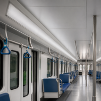 SHIZI DC72V Panneau lumineux LED pour métro et transport ferroviaire, avec couvercle en PC, pour wagons, éclairage d'infrastructure ferroviaire OEM ODM EN 50155 LED