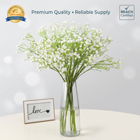 Fleurs artificielles en gros de gypsophile, fausses fleurs en plastique miniatures de gypsophile, cadeau de la Saint-Valentin, fournitures de mariage