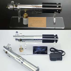 Sabre à lumière LED RVB pour Halloween Metal Hilt War <span class=keywords><strong>Collection</strong></span> Base Lit Sword Color Change Blaster pour Heavy Dueling <span class=keywords><strong>Star</strong></span> Graflex - Product Image 6