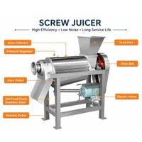 Spiral Screw Cold Press Juicer Extractor Machine RVS Commerciële Fruit- en Groentesapcentrifuge voor Sapverwerkingsbedrijven