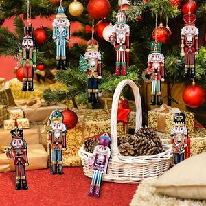 Ornements de Noël en gros Casse-Noisette Décoration d'arbre Boutique Pendentif d'arbre de Noël Décorations de Noël en bois - Product Image 6