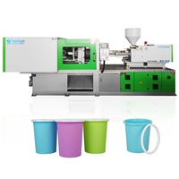 Machine de moulage par injection pour la production d'articles en plastique de taille moyenne, prix direct d'usine Haituo Chine, fabrication de contenants en plastique