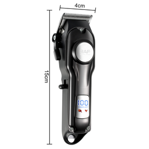 Kit de Toilettage et de Coupe de Cheveux Professionnel Rechargeable <span class=keywords><strong>RAF</strong></span> 6000RPM, Tondeuse Électrique pour Barbier avec Affichage Numérique - Product Image 6