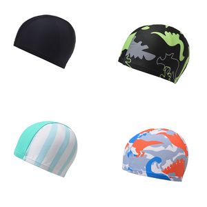 <span class=keywords><strong>Bonnet</strong></span> <span class=keywords><strong>de</strong></span> <span class=keywords><strong>bain</strong></span> à séchage rapide pour garçons, couvre-chef en tissu haute élasticité pour jeunes, imprimé imperméable UPF <span class=keywords><strong>50</strong></span> + pour tout-petits, vente en gros - Product Image 1