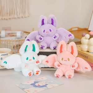 Lindo Peluche de Murciélago Volador Grande, Peluche de Conejo Blanco, Muñeca de Trapo, Pequeño Ratón de Bambú Volador, Juguetes de Peluche - Product Image 1