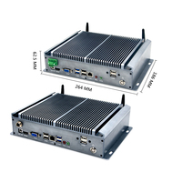 Mini PC fansız Linux Ubuntu ofis masaüstü HTPC Core I3 I5 I7 zuk 4200U 4200U 29industrial endüstriyel kullanım gömülü sistemler stok