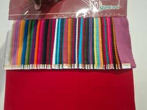 Tela de popelina de poliéster peinado sarga teñida de viscosa para túnicas de monjes Buda Tuffing tejido liso lavado 20kg para trajes bolsos niñas - Product Image 6