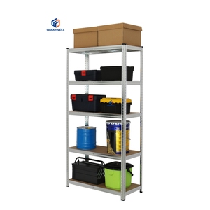 Estantería de acero sin pernos QDDOWELL, estantes de almacenamiento de almacén de Metal Industrial, herramienta para supermercado, estantes apilables de hierro para uso doméstico - Product Image 3