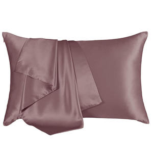 Federa ecologica in raso di bambù 100% copricuscino di raffreddamento traspirante a maglia tecnica modello solido per uso domestico Hotel - Product Image 1