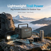 Arrêtez de attendre : Hub d'alimentation 288Wh 300W à charge complète en 1 heure. Poids plume de 3 kg. PD 100W pour MacBook. 15W Sans fil. Équipement indispensable.