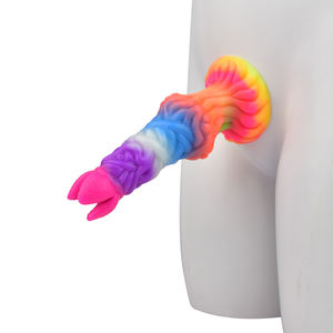 Amazon sıcak satmak aydınlık şekilli yapay penis silikon aydınlık yapay penis erkek ve kadın anal plug mastürbasyon seks oyuncak - Product Image 6