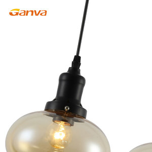 Ganya contemporánea Café <span class=keywords><strong>Bar</strong></span>, tienda de techo decoración de <span class=keywords><strong>cristal</strong></span> colgante antigua lámpara colgante - Product Image 4