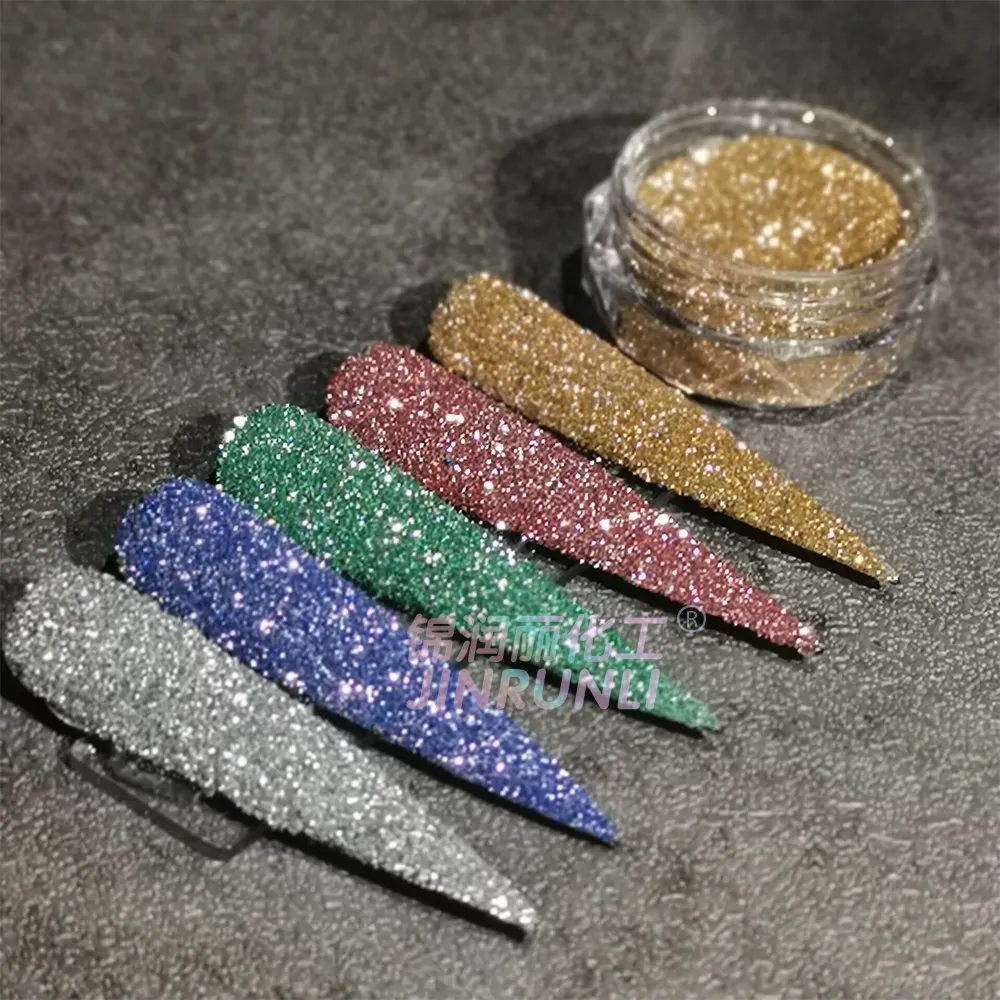 Prisma Kristal Kaca Bubuk Baru Nail Art Kristal Berlian Disco Glitter Bubuk