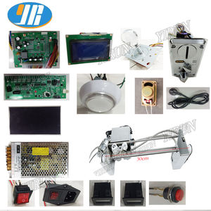 آلة مخلب صغيرة، طقم تجميع ذاتي، رافعة ألعاب بذراع 30 سم، مع لوحة ألعاب LCD، طاقة 24 فولت، إضاءة LED، عصا تحكم، مستشعر، قارئ عملات، جهد 220 فولت - Product Image 1