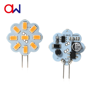 Ampoule LED G4 2W 9 SMD Bi-Pin 12V DC en forme de fleur, remplacement halogène pour lustre en cristal, éclairage mural, armoire, miroir - Product Image 6