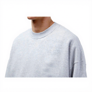 Factory Custom Fleece 100% Cotton Men's Sweatshirts Basics Style Oversized Crewneck Pullover Anti-Pilling Autumn Fashion 2026 - Product Image 3
