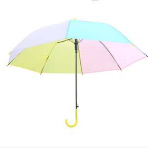 DD761 Bán Buôn Xách Tay Đầy Màu Sắc Trong Suốt <span class=keywords><strong>Umbrella</strong></span> Tùy Chỉnh Tự Động Thẳng <span class=keywords><strong>J</strong></span> Xử Lý Parasol Rõ Ràng <span class=keywords><strong>Umbrella</strong></span> Với Logo - Product Image 5