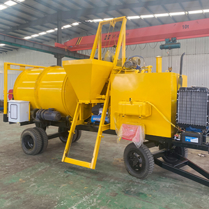รถผสมคอนกรีตขนาดเล็ก รุ่น zm-700c ผลิตในจีน พร้อมปั๊ม Plc กำลังการผลิต 10 ตัน/ชม. สำหรับงานซ่อมแซมถนนแบบแบทช์มิกซ์ รีไซเคิลร้อน และอุดรอยบิ่น - Product Image 3
