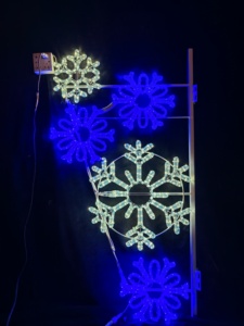 <span class=keywords><strong>Farola</strong></span> LED con Forma <span class=keywords><strong>de</strong></span> Copo <span class=keywords><strong>de</strong></span> Nieve, Luz Navideña Impermeable, Lámpara con Forma <span class=keywords><strong>de</strong></span> Copo <span class=keywords><strong>de</strong></span> Nieve para Colgar en el Árbol, Decoración Festiva 24-220V - Product Image 5
