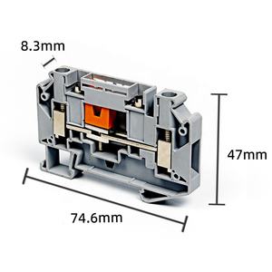 บล็อกเทอร์มินัลสำหรับการทดสอบแบบสกรูยึดแบบ0.2 6mm2ความปลอดภัยสูง - Product Image 2